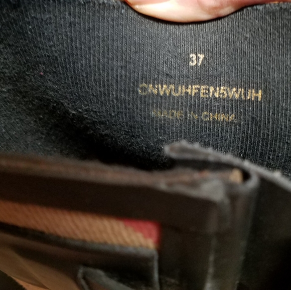 Authentic Burberry Birkback bias check rainboots size 37 EU - Picture 9 of 9